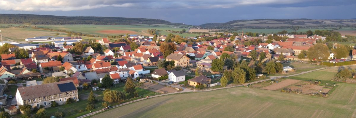 Ortsansicht Kannawurf Ortsansicht aus der Luft von Kannawurf