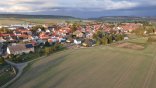 Ortsansicht aus der Luft von Kannawurf